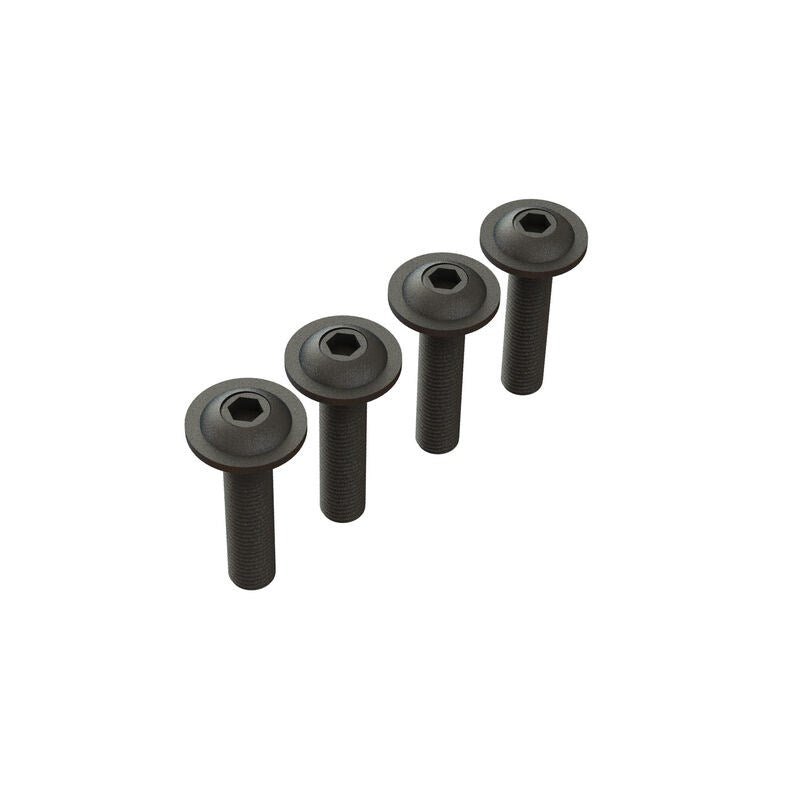 ARRMA 727412 Button Head Screw Flanged M4x18mm (4)