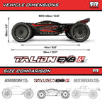 ARRMA Talion 4X4 6S EXB BLX Brushless V6 RTR Black RC Speed Truck 1/7 Scale (3)