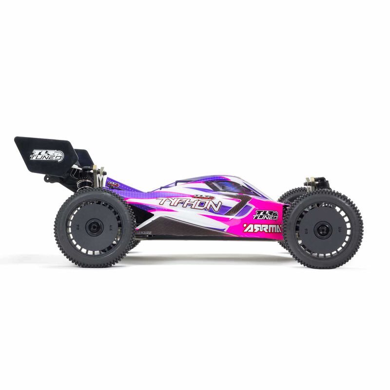 ARRMA ARA8306 1/8 TLR Tuned TYPHON 4WD Roller Buggy Pink/Purple - Hobby City NZ (8941171540205)