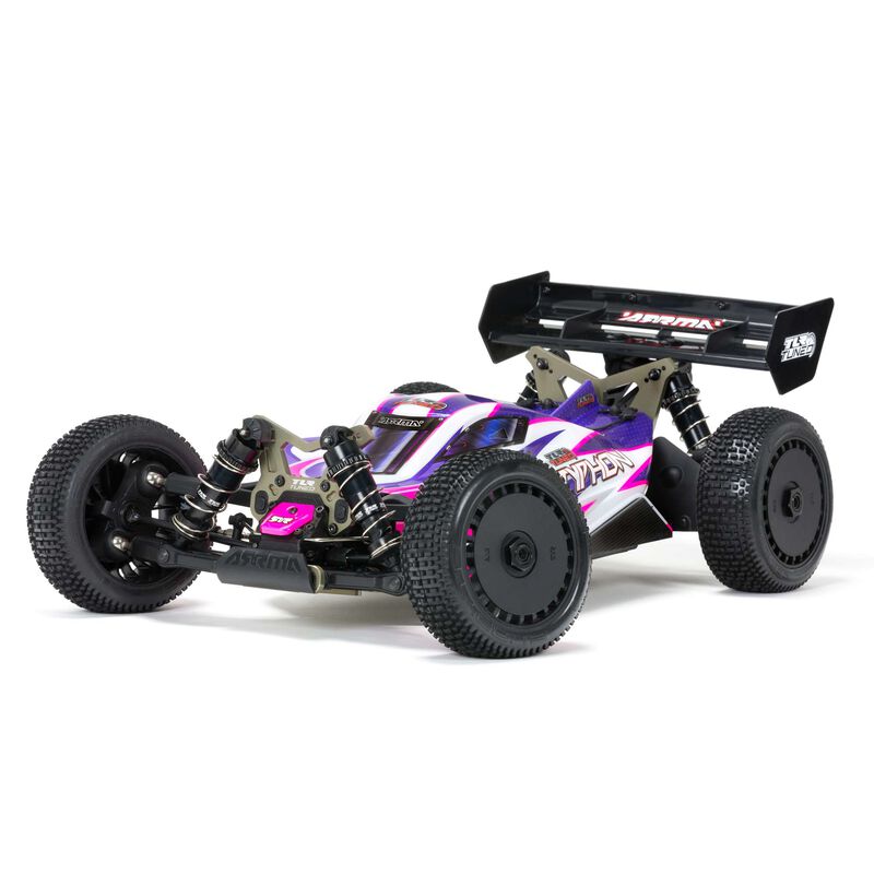 ARRMA ARA8306 1/8 TLR Tuned TYPHON 4WD Roller Buggy Pink/Purple - Hobby City NZ (8941171540205)