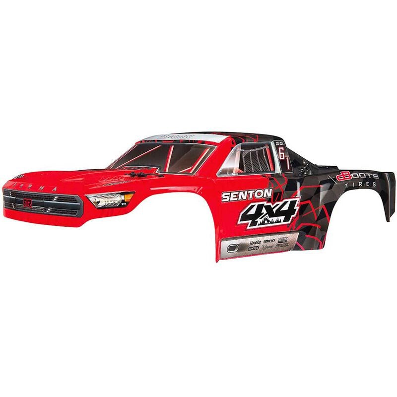 ARRMA C3334 AR402251 Body Painted Decal Trim Red Senton  Mega (8742332432621)