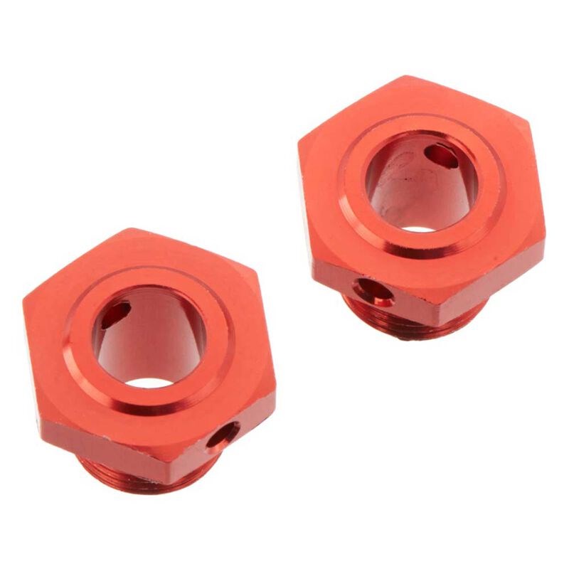 ARRMA C9413 AR310447 Wheel Hex Aluminum 17mm/13.6mm  Red (2) (8324296540397)