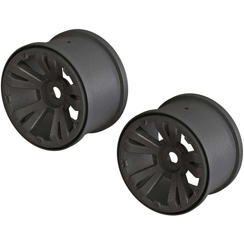 ARRMA C9465 AR510111 MT 3.8 Wheel 17mm Hex Black  (2) (8324296769773)