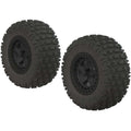 ARRMA C9630 AR550042 Fortress SC Tire Set Glued Black (2) (8531201360109)