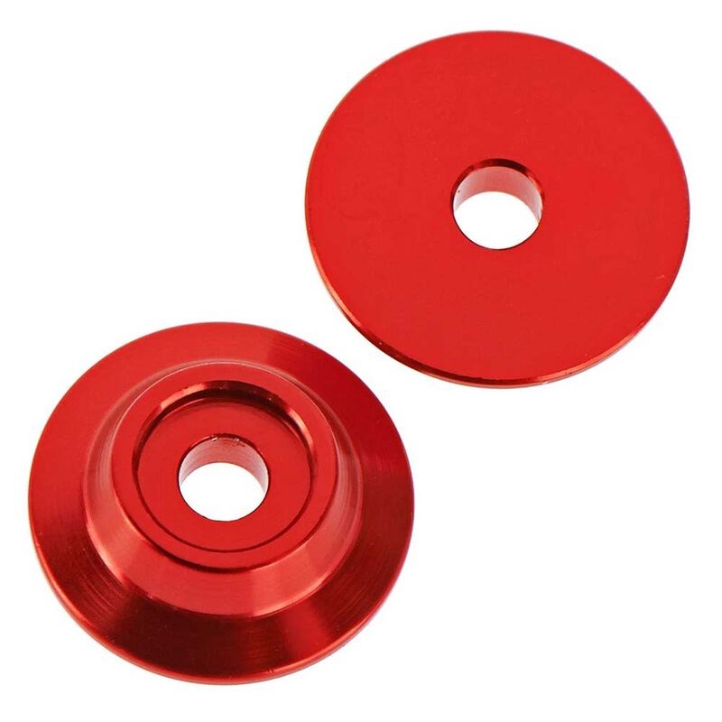 ARRMA C9690 AR320215 Wing Button Aluminum Red (2) (8324297490669)