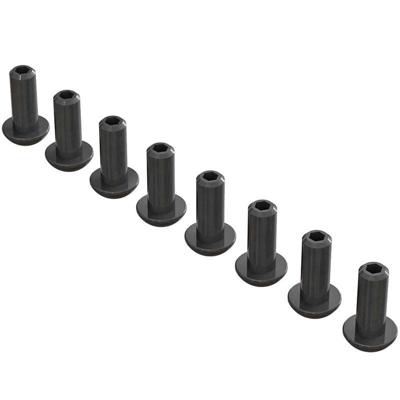 ARRMA C9870 AR727410 Double Socket Buttn Head Screw 4x10mm (8) (8742333481197)
