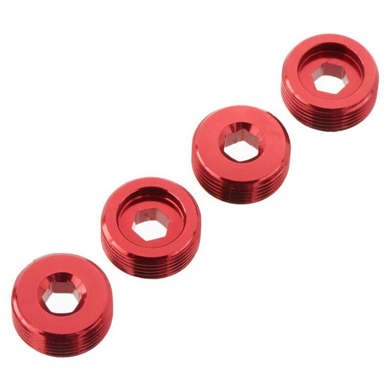 ARRMA C9920 AR330196 Nut Front Hub Aluminum Red (4) - Hobby City NZ
