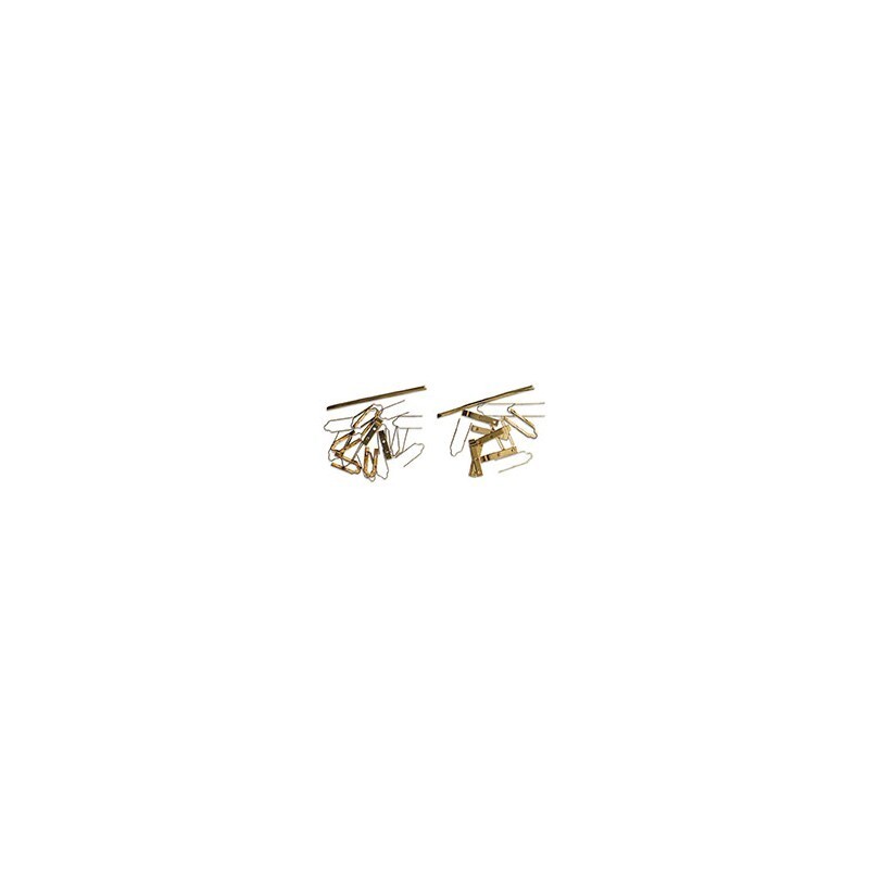 Artesania Latina 8829 Brass Hinge 10mm (12) (8690298421485)