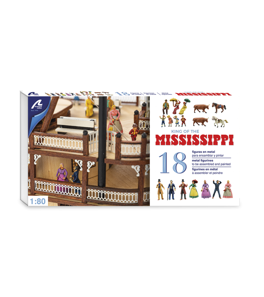 Artesania Latina 20515F 18 figures for Mississippi (8690299011309)
