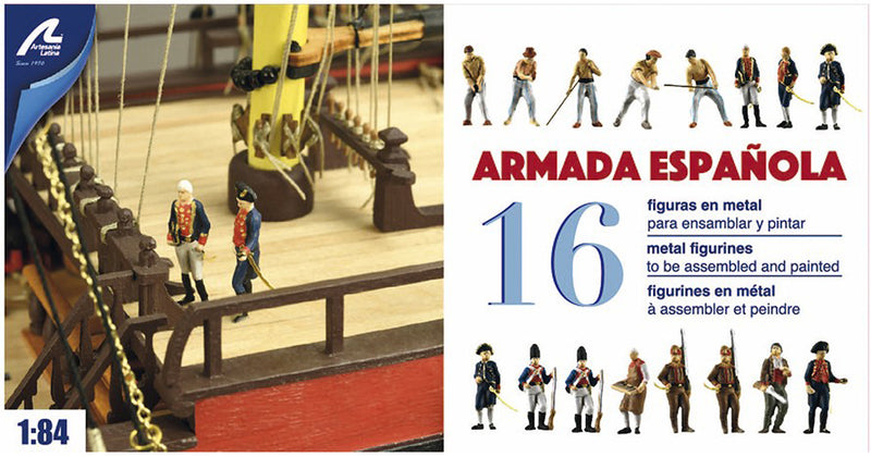 Artesania Latina 22901F 1/84 Figures for Santisima (16) - Hobby City NZ (8690299207917)