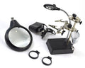 Artesania Latina 27022-3 Third Hand with 3 Magnifying Glasses and 5 LED Lights (8941171704045)