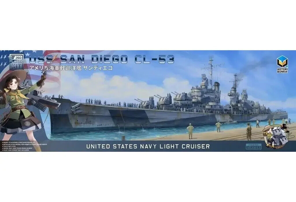 Aotori AT35013 1/350 USS San Diego CL-53 - Hobby City NZ