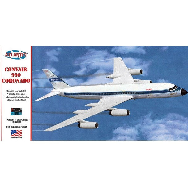 Atlantis Models AMCH254 1/135 Convair 990 Airline NASA (8191638241517)