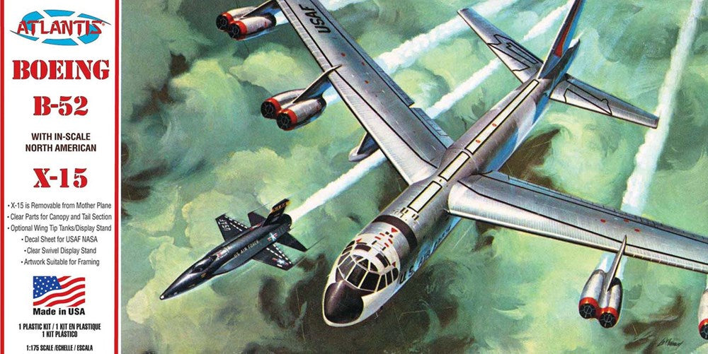 Atlantis Models AMCH273 1/175 B-52 & X-15 w/stand (8346430013677)
