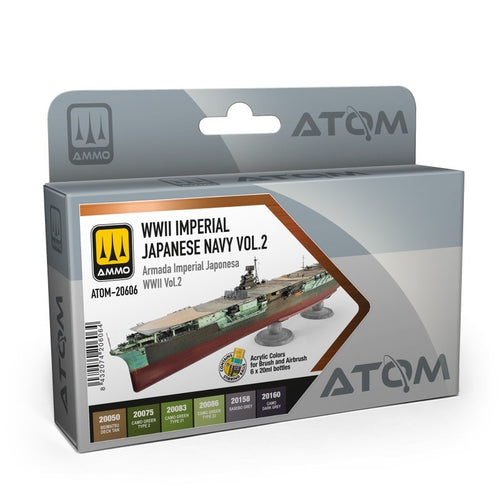 AMMO By Mig Jimenez ATOM-20606 ATOM WWII Imperial Japanese Navy Vol.2 Set (9188804853997)