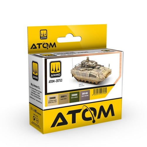 AMMO By Mig Jimenez ATOM-20753 ATOM Bundeswehr Afghanistan Scheme Set (9188805116141)
