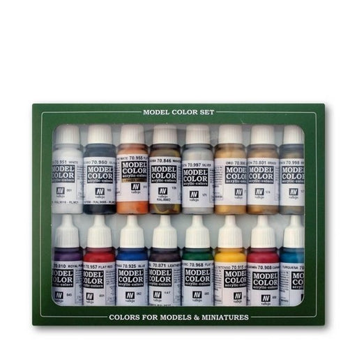 Vallejo 70143 Model Colour Imperial Roman 16 Colour Acrylic Paint Set - Hobby City NZ (8964712399085)