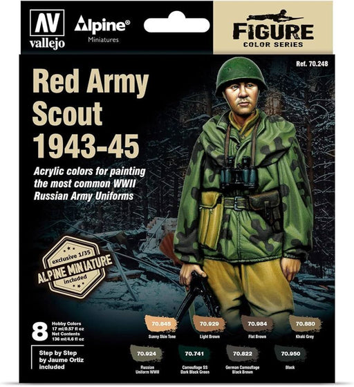 Vallejo 70248 Model Colour Alpine Red Army Scount 1943-45 Acrylic Paint Set - Hobby City NZ (8964713971949)