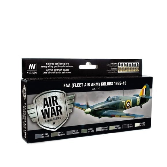 Vallejo AV71147 Model Air Fleet Air Arm (Faa) 1939-45  8 Colour Set (8938315743469)