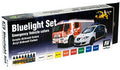 Vallejo AV71154 Model Air Bluelight Set  Civil 8 Colour Set (8938316038381)