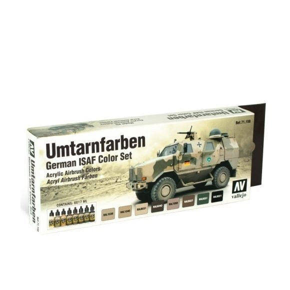 Vallejo AV71159 Model Air Umtarnfarben  8 Colour Set (8938316497133)