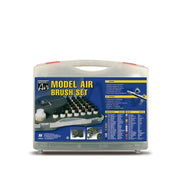 Vallejo 71173 Model Air - 29 Colors case + airbrush - Camouflage Model Air Colors. Includes: 29 Model Air Colors, an Ultra H. S. airbrush, Hose 2,5 m, 1 quick Coupling Connection, 1 Airbrush Cleaner, and a Color chart. (8964714037485)