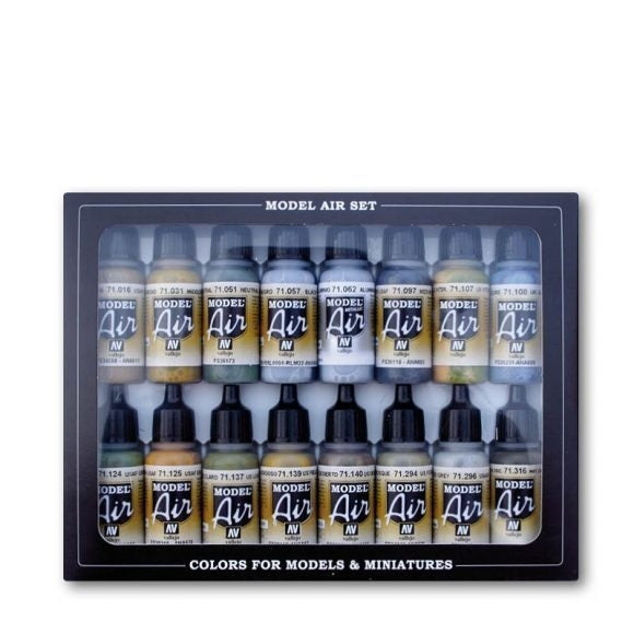 Vallejo AV71185 Model Air Wwii Usaf Aircraft  16 Colour Set (8938318135533)