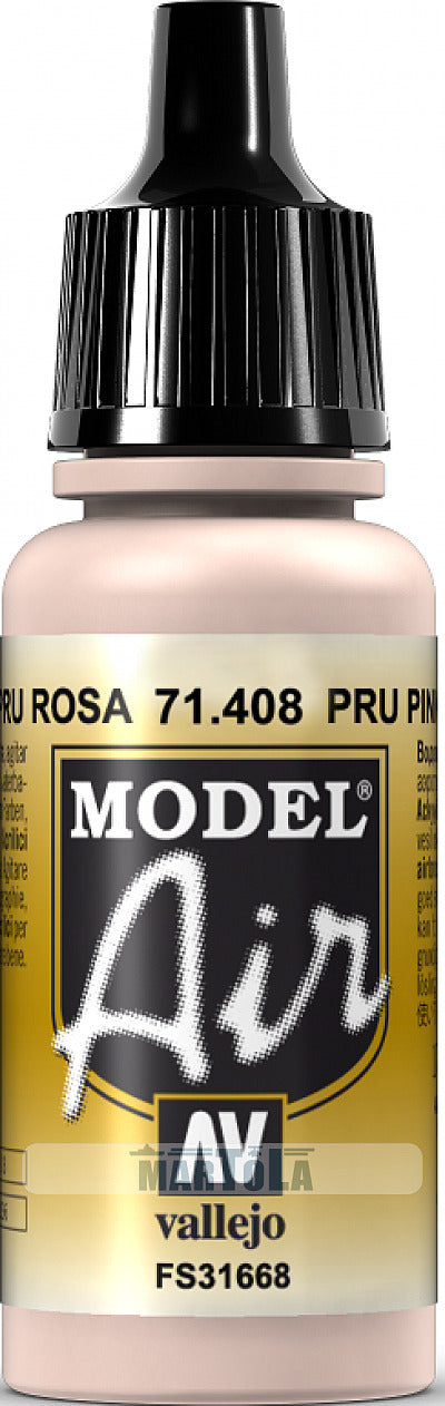 Vallejo AV71408 Model Air Pru Pink 17ml - Hobby City NZ (8938327605485)