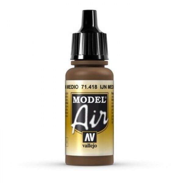 Vallejo AV71418 Model Air Ijn Medium Brown 17ml (8938328293613)