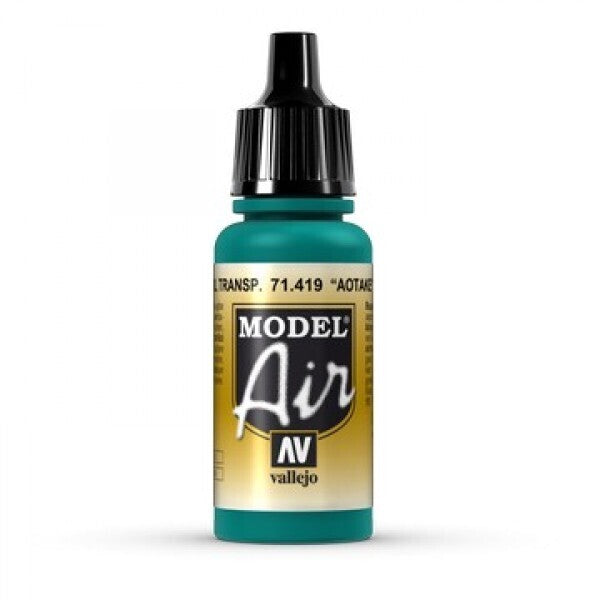 Vallejo AV71419 Model Air Aotake Translucent Blue 17ml - Hobby City NZ (8938328424685)