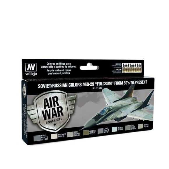 Vallejo AV71605 Model Air Soviet / Russian Colors Fulcrum From 80S To Present  8 Colour Set (8938329047277)