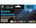 Vallejo AV71611 Model Air Nuclear Submarines  Navy 8 Colour Set (8938329473261)