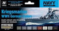 Vallejo AV71615 Model Air Kriegsmarine Wwii German Colors  Navy 8 Colour Set (8938329932013)