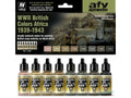 Vallejo AV71622 Model Air Wwii British Colors Africa 1939-1943 8 Colour Set (8938330390765)