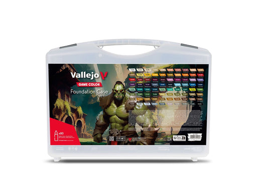 Vallejo 72180 Game Color - Foundation Case. Includes 80 opaque Colors (8938341138669)