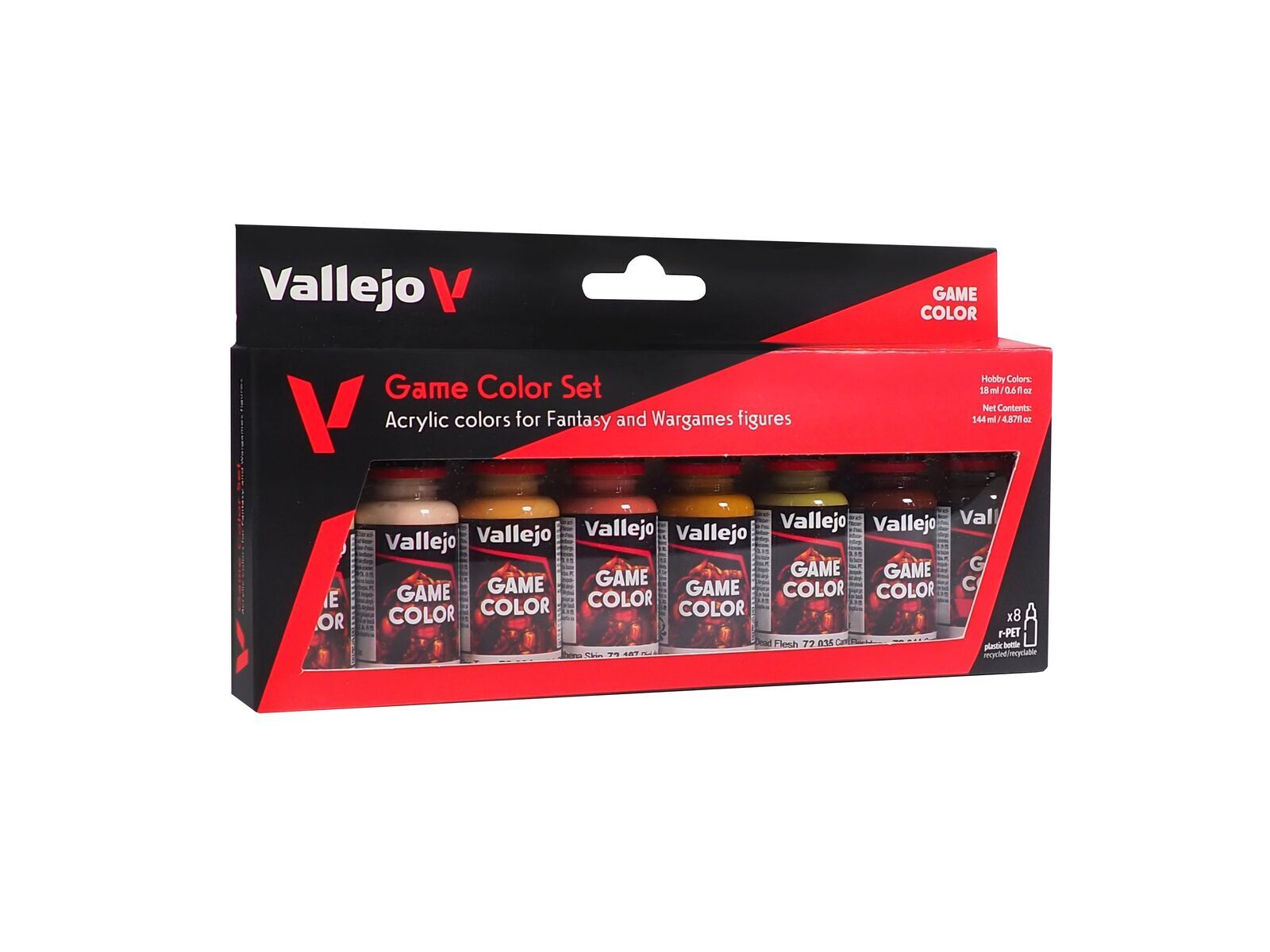 Vallejo AV72187 Game Colour Skin Tone 8 Colour Set (8938341269741)