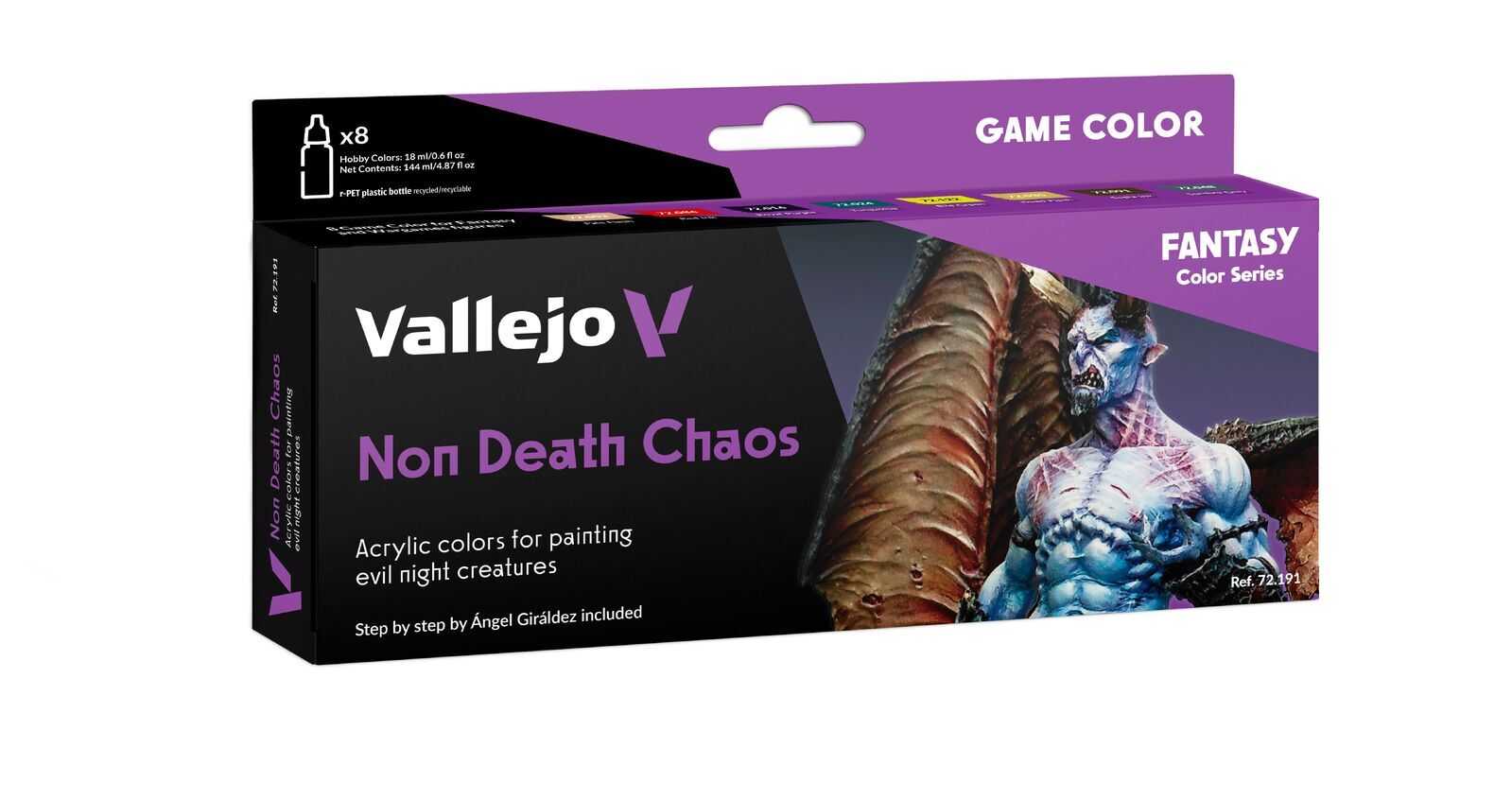 Vallejo AV72191 Game Colour Non Death Chaos 8 Colour Set (8938341662957)
