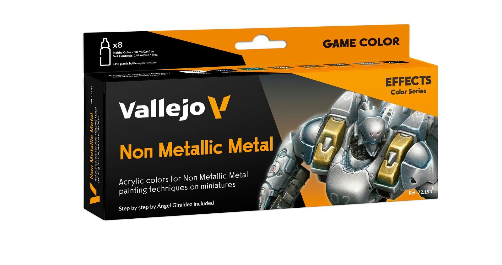 Vallejo AV72193 Game Colour Non Metallic Metal 8 Colour Set (8938341826797)