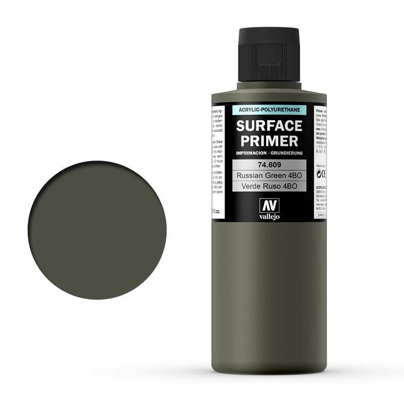 Vallejo AV74609 Surface Primer Russian Green 4Bo 200ml (8938362634477)