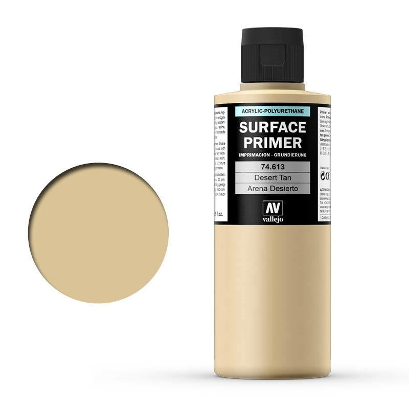Vallejo AV74613 Surface Primer Desert Tan 200ml (8938363191533)
