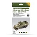 Vallejo AV78402 Model Air Afv Us Olive Drab Wwii 6 Colour Set (8938371612909)