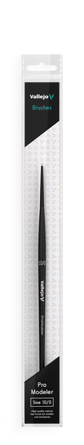 Vallejo B01100 Hobby Brushes: Pro Modeler Natural Hair Round Brush No. 10/0 (8964717183213)