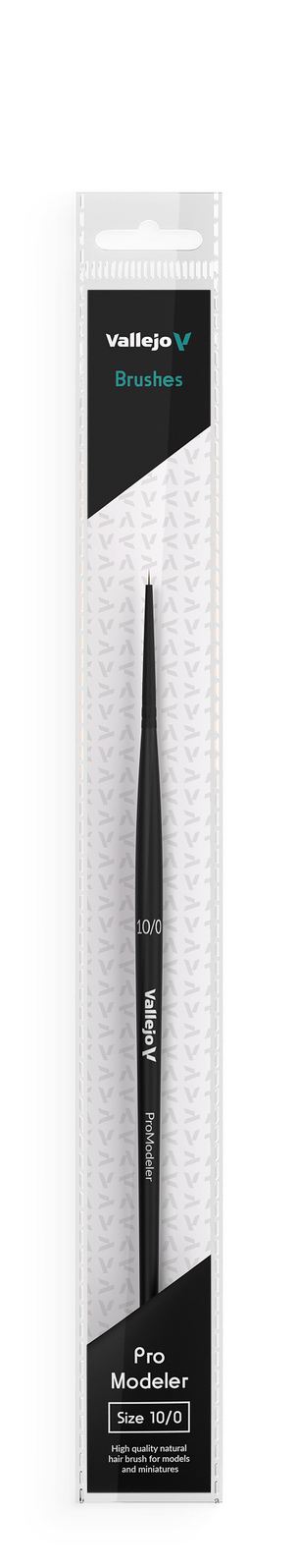 Vallejo B01100 Hobby Brushes: Pro Modeler Natural Hair Round Brush No. 10/0 (8964717183213)