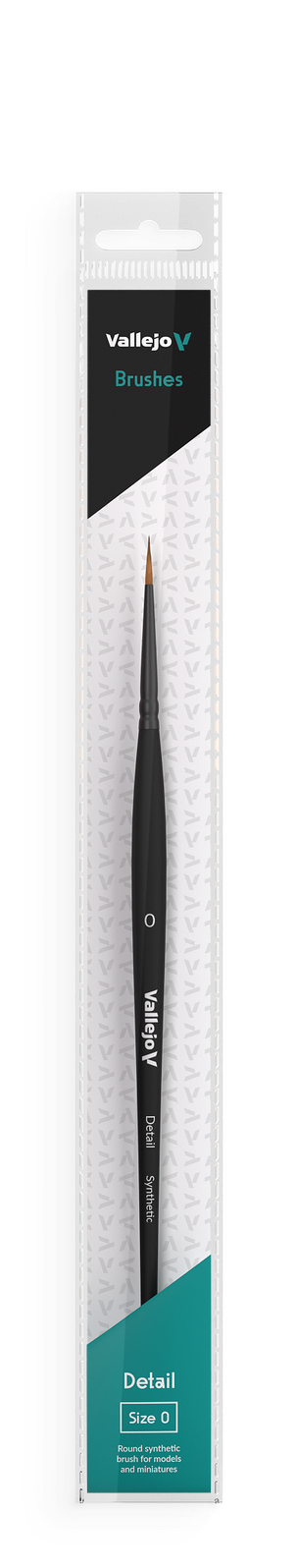 Vallejo B02000 Hobby Brushes: Detail Round Synthetic Brush No. 0 (8964717215981)
