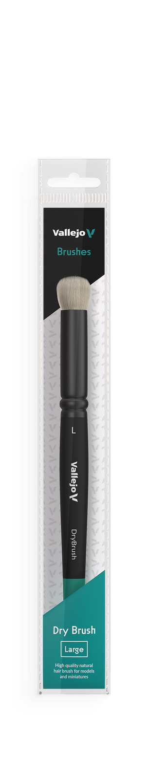 Vallejo B07003 Hobby Brushes: Dry Brush Natural Hair Large - Hobby City NZ (8964718952685)