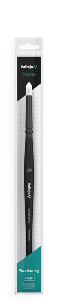 Vallejo B08003 Hobby Brushes: Weathering Round Synthetic Brush Large (8964719804653)