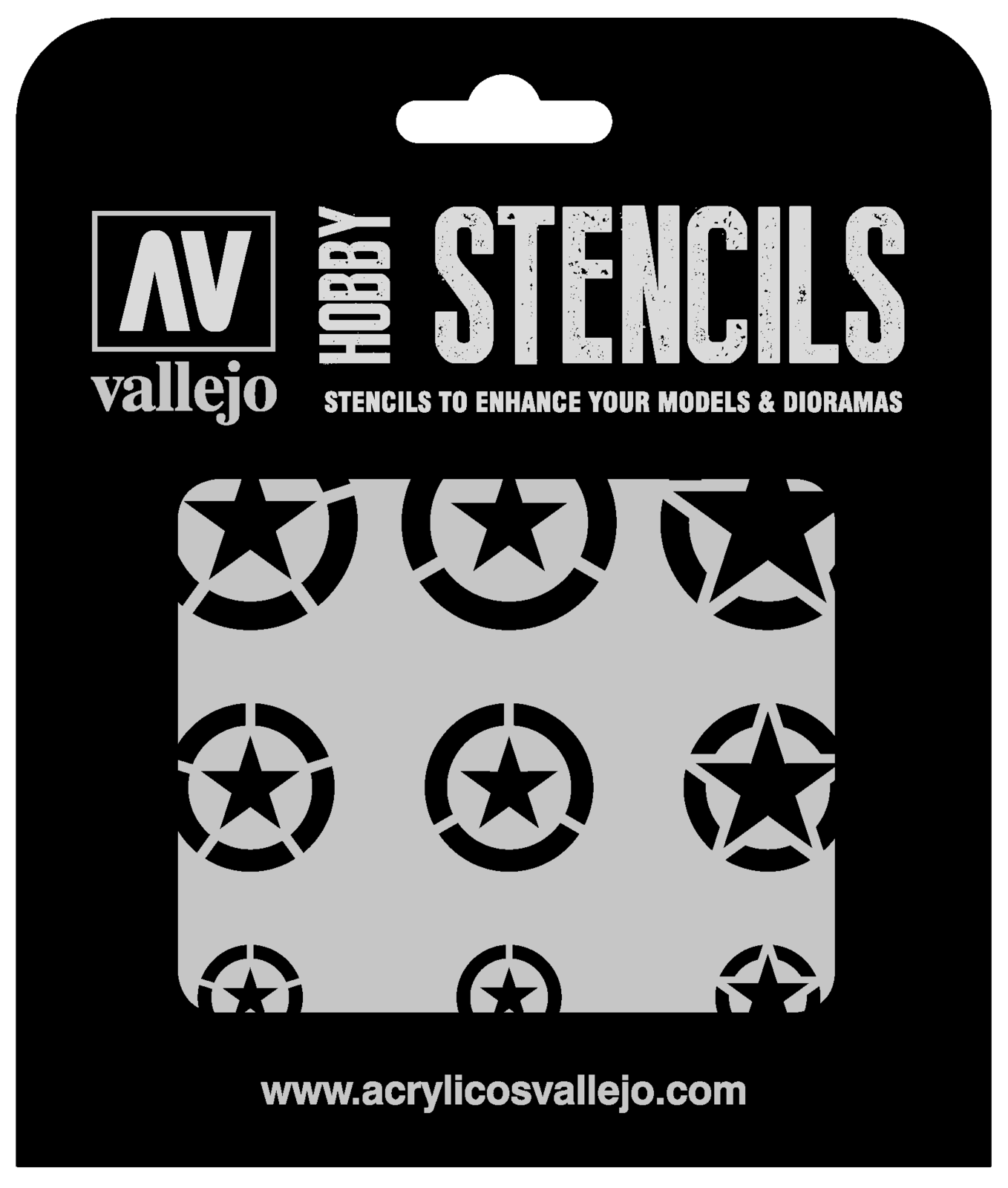Vallejo ST-AIR004 1/32 USAF Markings Stencil (8964720001261)