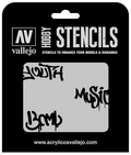 Vallejo ST-LET003 1/35 Street Art Num. 1 Stencil (8964720328941)