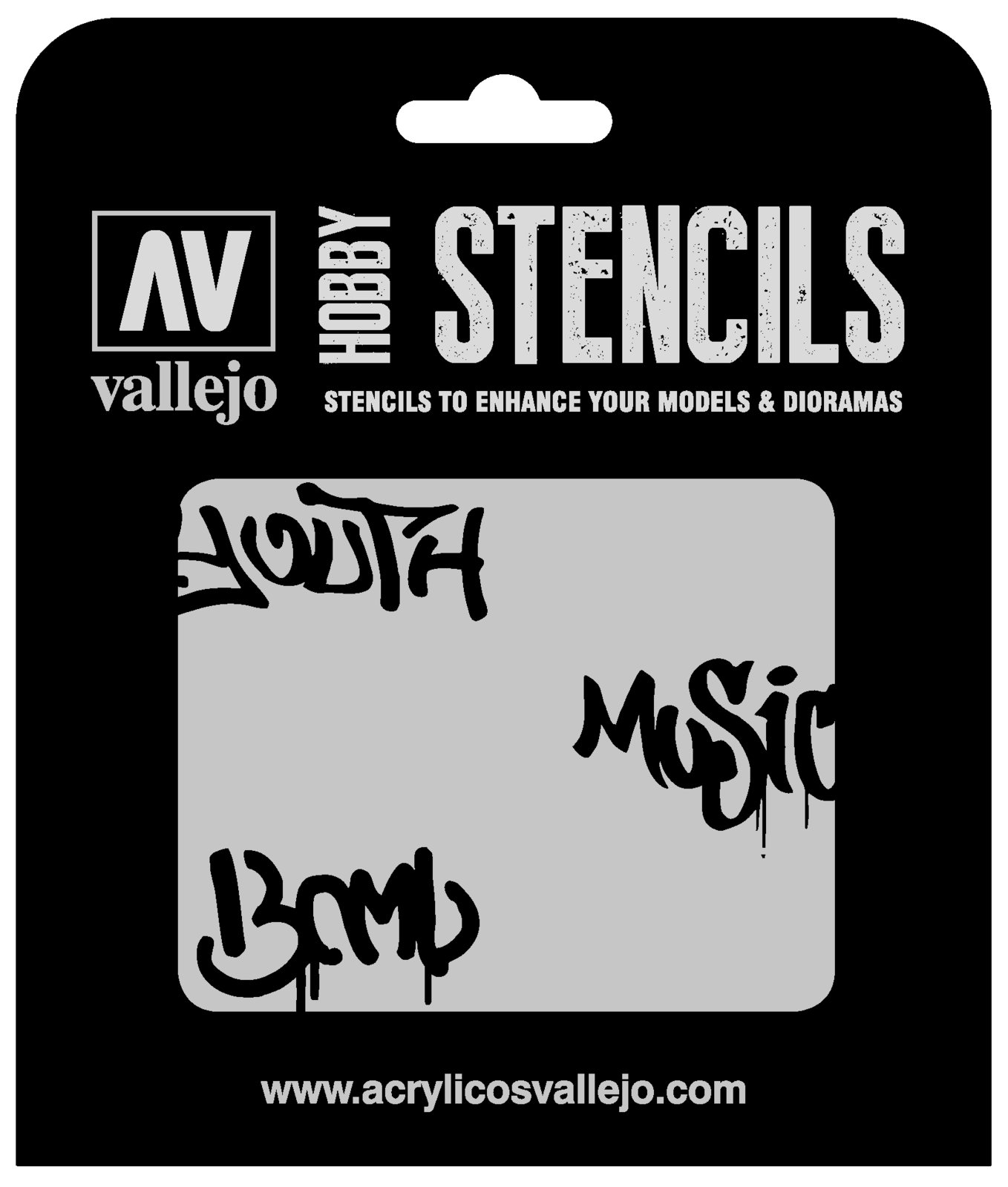 Vallejo ST-LET003 1/35 Street Art Num. 1 Stencil (8964720328941)