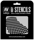 Vallejo ST-SF003 Distorted Honeycomb Stencil (8964720820461)